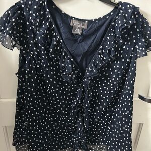 George Navy Polka Dot Women's Blouse